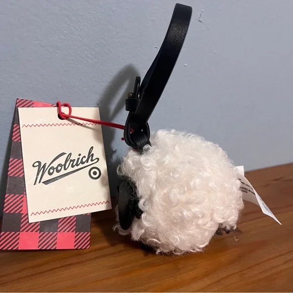 Woolrich x Target  White and Black Sheep Bag Charm - Picture 3 of 4